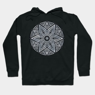 Circling The Stars Charcoal Geometric Hoodie